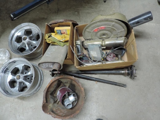 Set Of 4 Keystone Classic Wheels & 1960's Mustang Parts