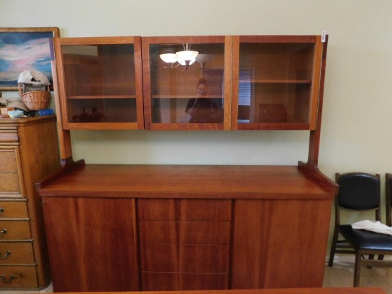 Custom Made Mid Century Inspired Wall Unit