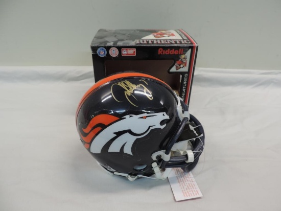 Riddell Authentic John Elway Autographed Mini Helmet