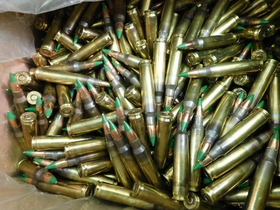 5.56 M855 green tip penetrator ammunition