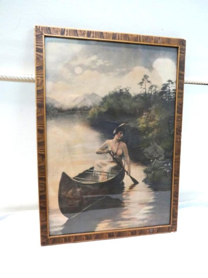 Zula Kenyon Indian Maid Framed Lithograph