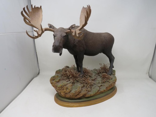Frank Dougherty Artist Signed Moose Statue