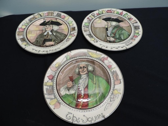 Set Of Three Royal Daulton Plates