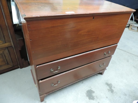 Antique Trunk Top Two Drawer Dresser