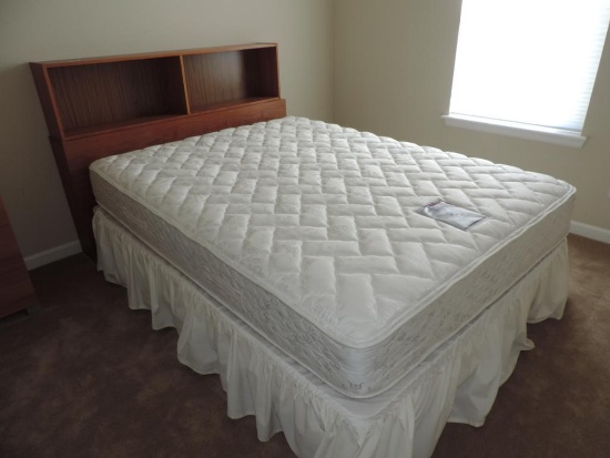 Queen Metal Bedframe with Headboard