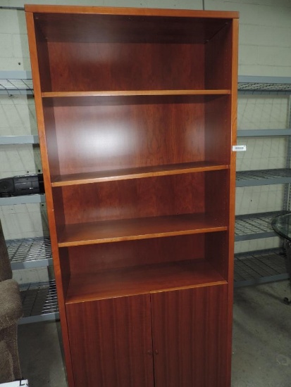 Nice Cherry Wood Finish Book Shelf