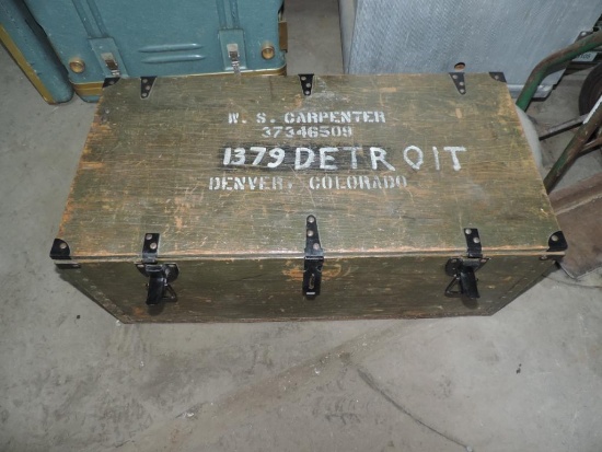 Military Trunk Loaded with yearbooks.