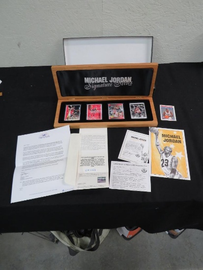 Michael Jordan Signature Series Signed Porcelain Cards w/ COA