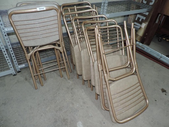 Twelve Vintage Costco Folding Chairs