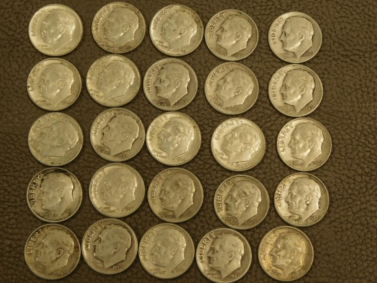 Pre 1965 Roosevelt Silver Dimes