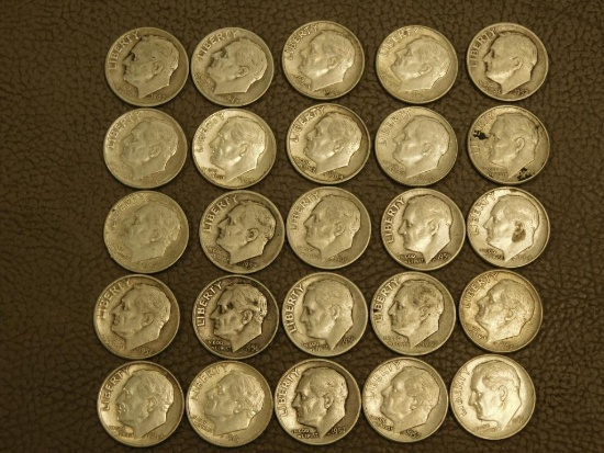 Pre 1965 Roosevelt Silver Dimes