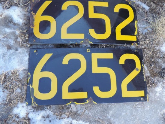 RARE 1950 IRT Number Boards