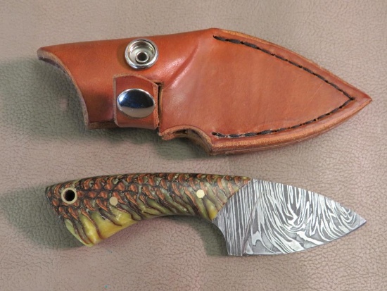 Gary Harder's SD Knifework's Custom Damascus Patch Cutter knife