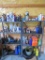 Metal Shelving with Shop Supplies