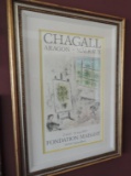 Signed Marc Chagall Artists Studio Color Poster