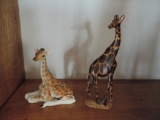 Lomonoslov Giraffe Figurine - Hand Carved 8