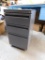 Rolling 3 Drawer Cabinet