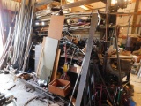 Metal Rack/Shelves & Contents