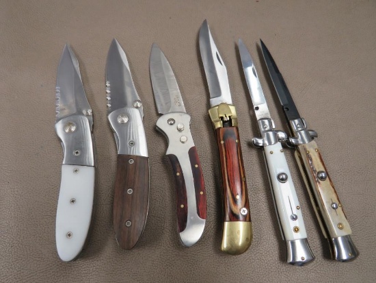 Automatic or Push Button Knives