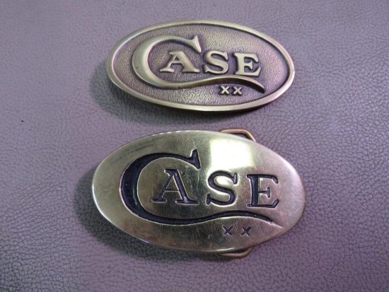 Case XX Solid Brass Belt Buckles