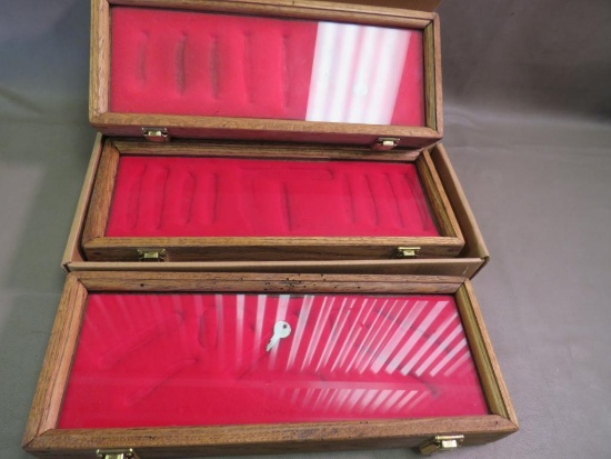 Oak Display Cases