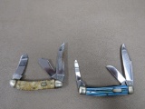 Two Fight'N Rooster Pocket Knives