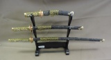 Set Of Three Contemporary Japanese Swords