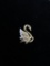 14K Diamond Swan Brooch