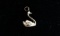 14K Gold Swan Pendant