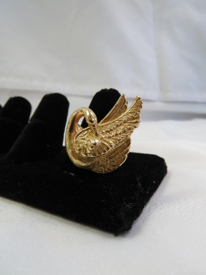 Charles Garnier 18K Swan Ring