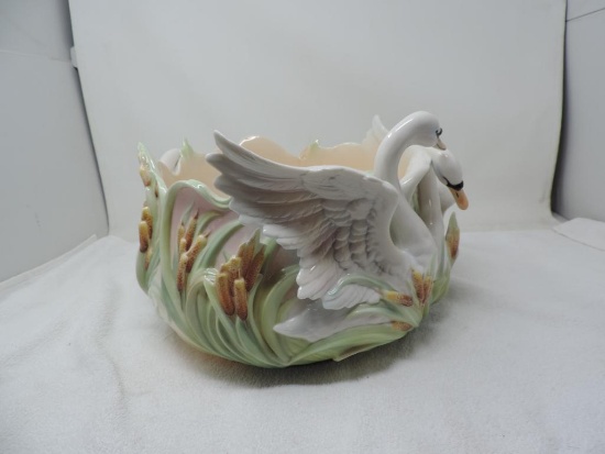 Franz Porcelain Southern Swan Splendor 10" Bowl