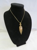 Pearl and Aquamarine 18K Antique Necklace