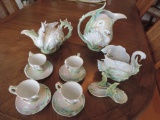 Franz Porcelain Southern Swan Splendor Tea Set