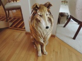 Large Shetland Sheepdog Ceramic Figure
