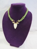 Donna Chambers Peridot and Pearl Necklace