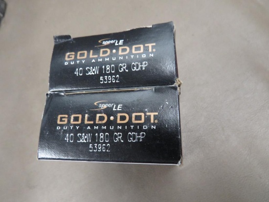 Speer Gold Dot Law Enforcement 40 S&W Ammunition
