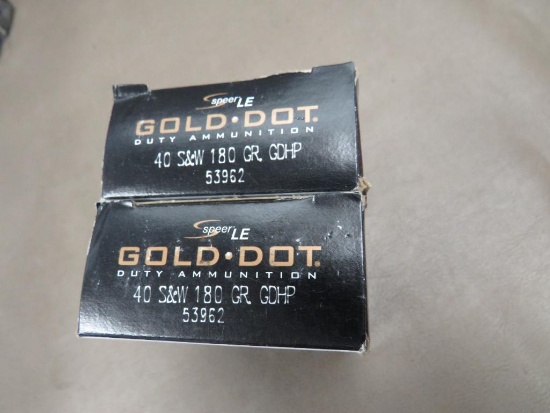 Speer Gold Dot Law Enforcement 40 S&W Ammunition