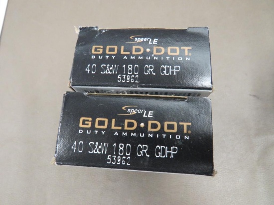 Speer Gold Dot Law Enforcement 40 S&W Ammunition