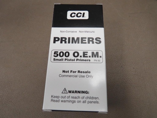 CCI Small Pistol Primers for Reloading