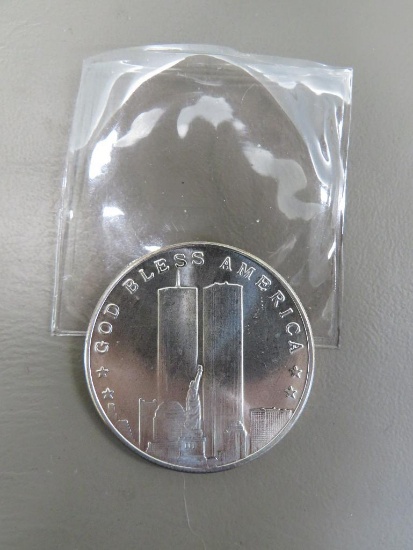 Twin Towers .999 Silver Coin