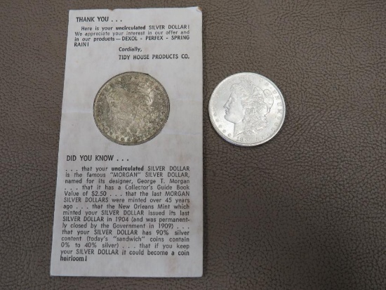 1883 and 1884 Morgan Silver Dollar Coins