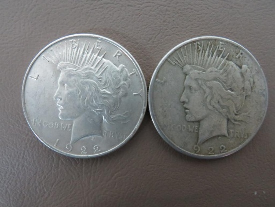 1922 Peace Dollar Coins