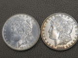 1883 and 1884 Morgan Silver Dollar Coins