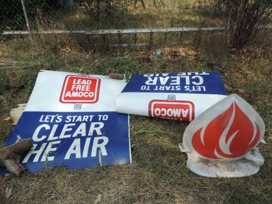 Plastic Lead Free Amoco Roll Up Signs