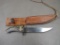 Custom Stag Handle Hunting Knife