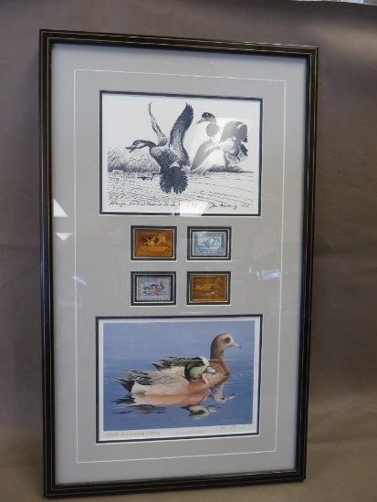 National Wildlife Galleries Framed 50th Anniversary Duck Stamp Artwork