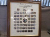Framed Ducks Unlimited Limited Edition Cloisonne Pin Collection