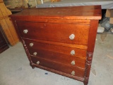 Circa 1900 Four Drawer Dresser