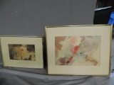 Vintage Signed Abstract Prints