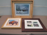 Framed Bison Art Assortment